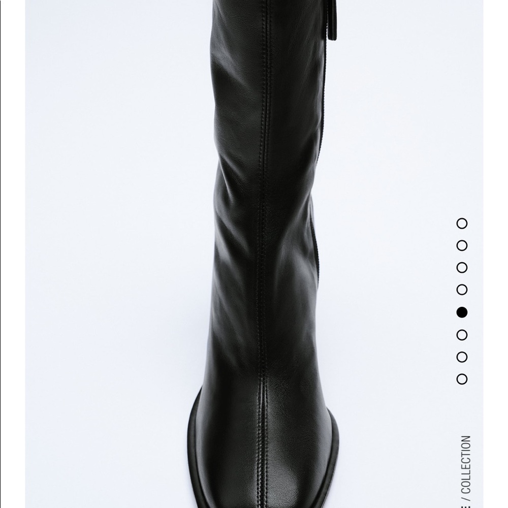 Zara cow leather boots bloggers fav - Picture 5 of 9